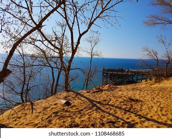 Sleeping Bear Dunes In Michigan, USA