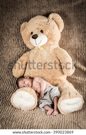 Sleeping on a Teddy Bear