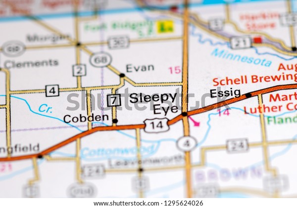 Sleepy Eye Minnesota Usa On Map Stock Photo Edit Now 1295624026