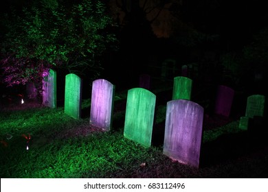 Sleepy Hollow Cemetery Light Effects