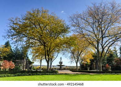 Sleepy Hollow, New York - October 21, 2012: Kykuit, The Rockefeller Estate. A Grand Mansion That Was The Rockefeller Home And Is Now A Historic Site Of The National Trust For Historic Preservation.