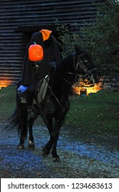 Sleepy Hollow, NY, USA October 17 Headless Horseman Rides In A Halloween Festival In Sleepy Hollow, New York