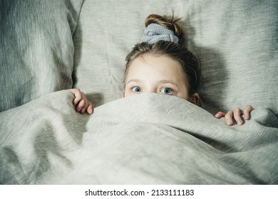 Sleepy Teen Girl Under The Covers