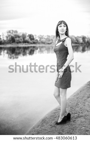 Similar – Foto Bild #A5# Sommer am See Wald