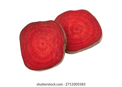 Slice of beetroot isolated on white background - Powered by Shutterstock - Get 15% off with code: PIKWIZARD15
