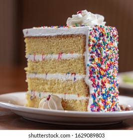 Slice Of Birthday Style Layer Cake