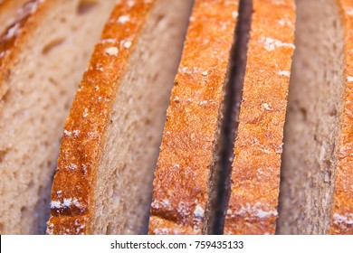 Slice Of Bread, Close Up Texture Photo