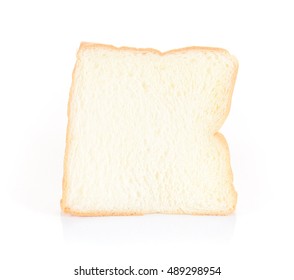 Slice Bread On White Background.