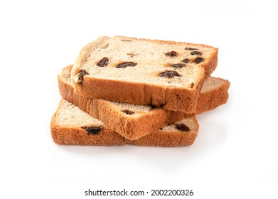 Slice breads isolated on white background.