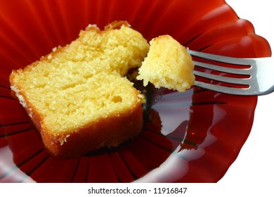 Slice of cake with fork
