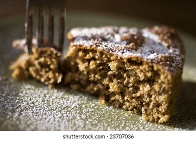 Slice of cake with fork