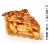 a slice of classic apple pie