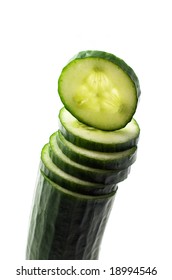 slice of cucumber on the edge