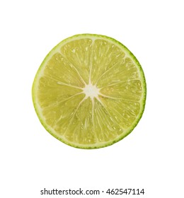Juicy Lime Slice Circle Shape Isolated Stock Photo (Edit Now) 1254310606