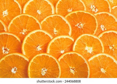 Slice Fresh Orange Fruit Background.