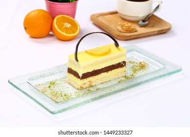 A Slice Of Layered Lemon Cake