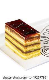 A Slice Of Layered Lemon Cake