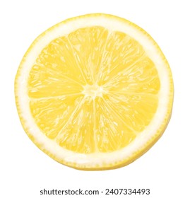 slice lemon fruit isolated on a white background, Fresh and Juicy Lemon, clipping path - Powered by Shutterstock