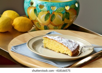 Slice Of Lemon Pie Traditional Of Capri