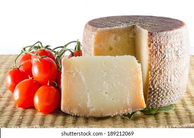 Slice Of Pecorino Cheese