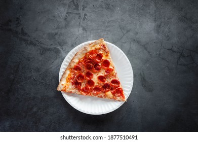 Slice of Pizza on Background