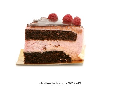 Slice Of Rasberry Mouse Cake