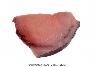 Slice of raw swordfish close-up isolated on white background - Powered by Shutterstock