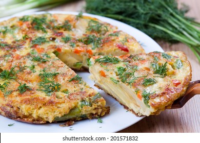 Slice Of Spanish Potato Tortilla