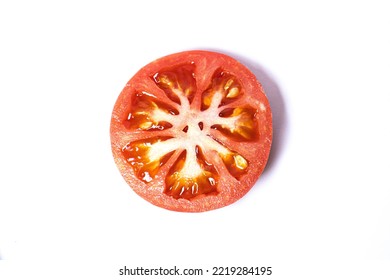 
A Slice Of Super Fresh Beefsteak Tomato, Ready To Be Eaten, Detail.
Bio Organic Tomato