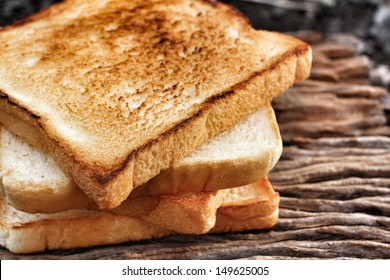 Slice Toast Bread Background Texture