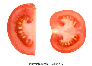 A Slice Tomato Isolated