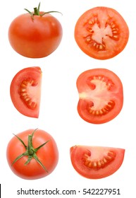 A Slice Tomato Isolated