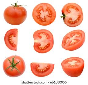 A Slice Tomato Isolated