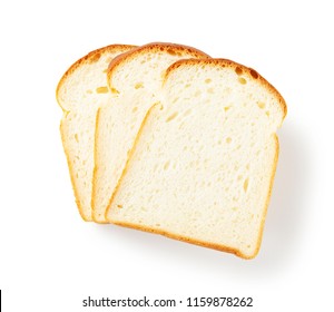 Slice Of White Bread Isolated On White