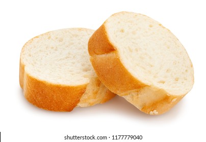 Sliced Baguette Path Isolated