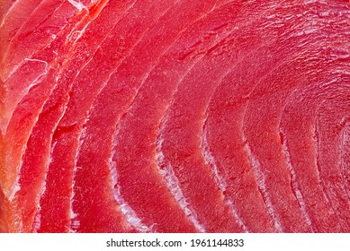 sliced bluefin tuna raw meat texture, close-up. - Powered by Shutterstock