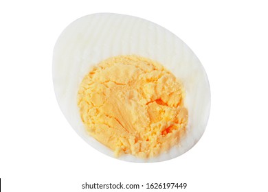 sliced boiled eggs isolated on white background. protein-rich food consumed in ketogenic and low carb diets - Powered by Shutterstock