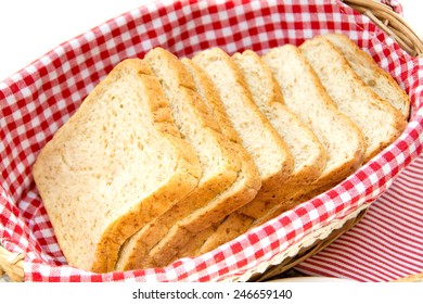 sliced bread in basket