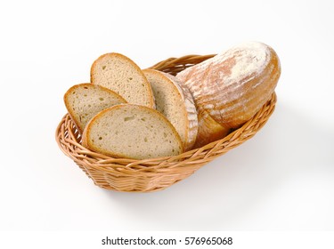 Sliced bread in a basket