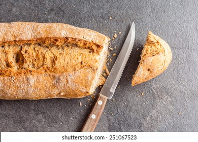 Sliced Bread And Knife