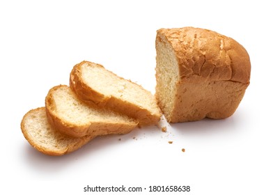 Sliced bread loaf isolated on white background - Shutterstock ID 1801658638