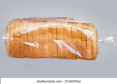 Sliced Bread In Plastic Bag.