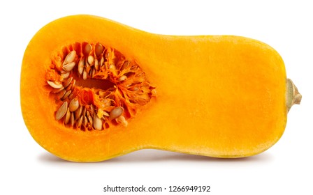 Sliced Butternut Squash Path Isolated