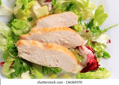 Sliced Chicken Breast With Lettuce