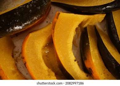 Sliced And Cooked Acorn Squash