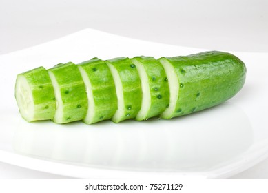 sliced cucumber