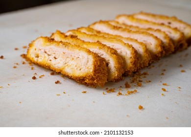 Sliced Deep Fried Chicken Katsu