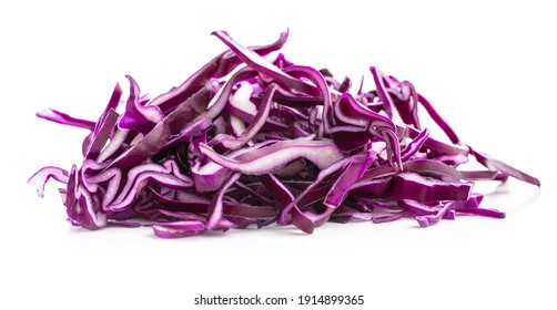 Sliced fresh red cabbage isolated on white background. - Powered by Shutterstock