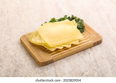 Sliced Gouda Cheese Snack Over Board