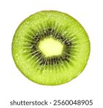 Sliced kiwi fruit isolated on a white background, Clipping path